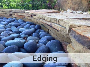 Flagstone edging, Southern Stone, Texas