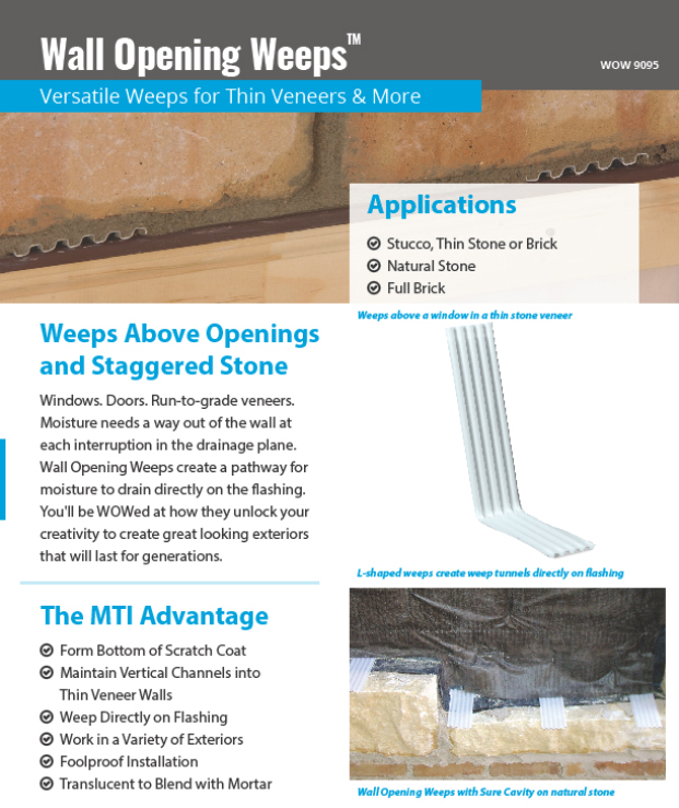 Wall Opening Weeps Highlights