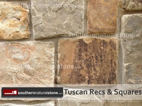chopped tuscan recs squares, texas sandstone