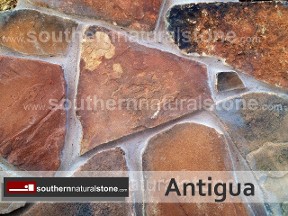 Antigue, texas sandstone moss patio