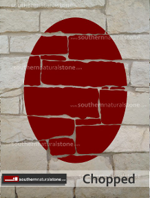 chopped drystack stone, corpus christi, texas